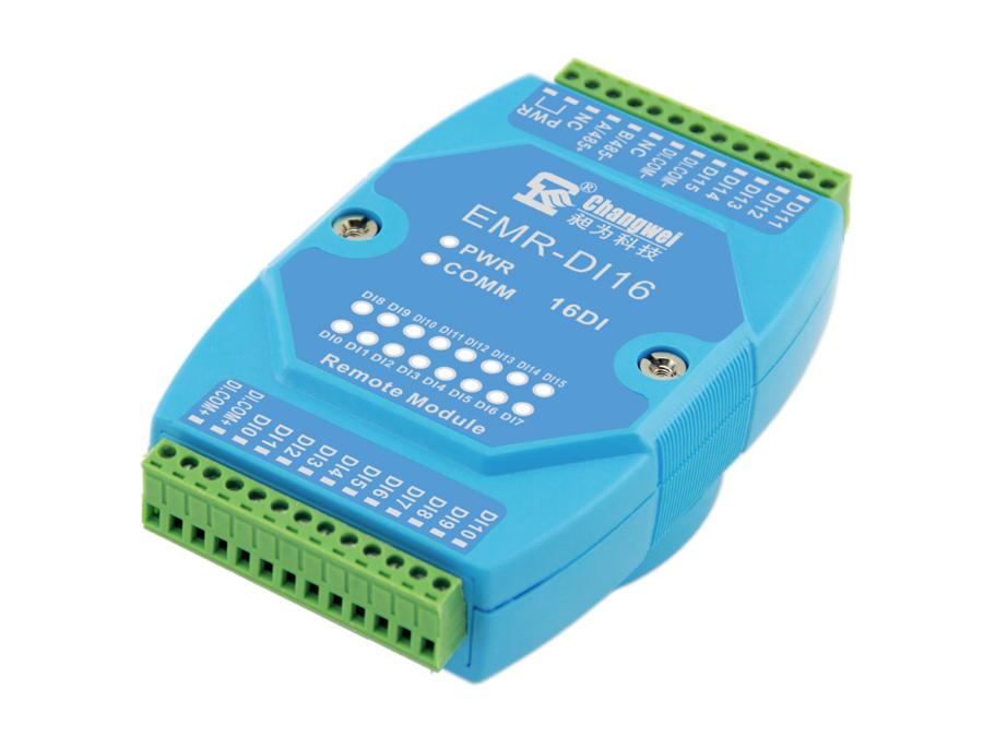 EMR-DI16智能開關(guān)量輸入模塊 16路干接點濕接點開關(guān)量信號采集